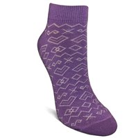 Členkové ponožky Čičmany fialové
